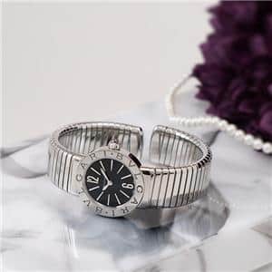 新品)BVLGARI ブルガリ ブルガリ・ブルガリ トゥボガスブレス ブラック