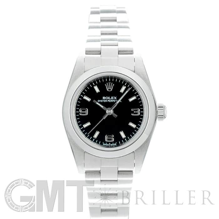 中古 ロレックス ROLEX 76080 P番(2000年頃製造) ブラック レディース 腕時計 中古)ROLEX ロレックス オイスターパーペチュアル 76080 ブラック