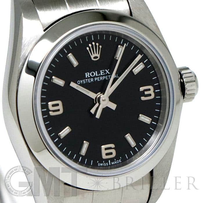 中古 ロレックス ROLEX 76080 P番(2000年頃製造) ブラック レディース 腕時計 ROLEX - 中古 ロレックス ROLEX 76080 P番(2001年頃製造) シルバー