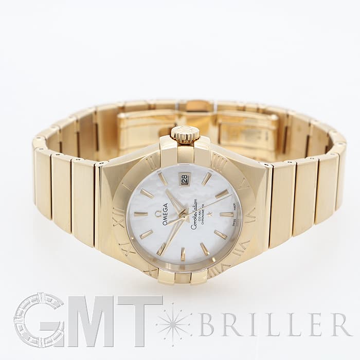 中古 オメガ OMEGA 123.50.31.20.05.002 ホワイトシェル レディース 腕時計 新品)OMEGA オメガ コンステレーション ホワイトシェル 31mm 123.50