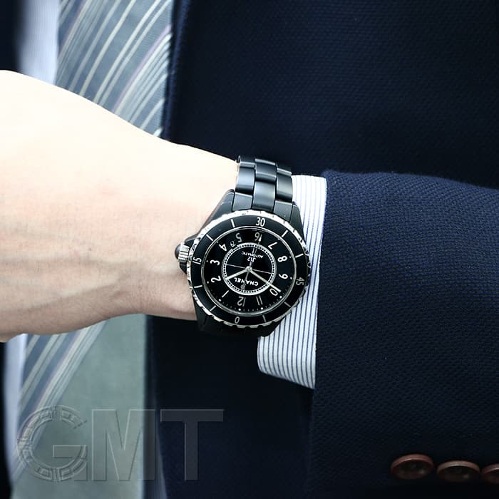 中古)CHANEL シャネル J12 マットブラック H3131（商品ID 