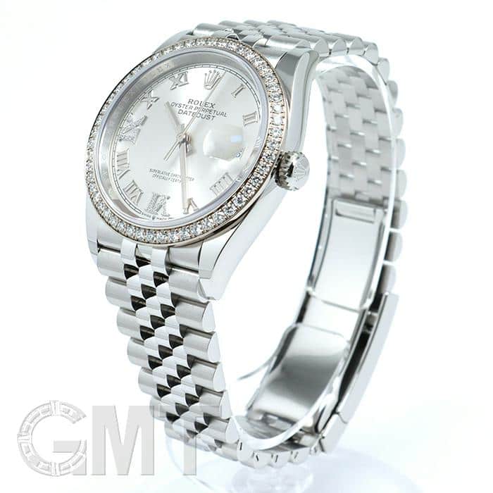 中古)ROLEX ロレックス デイトジャスト 36 126284RBR シルバー