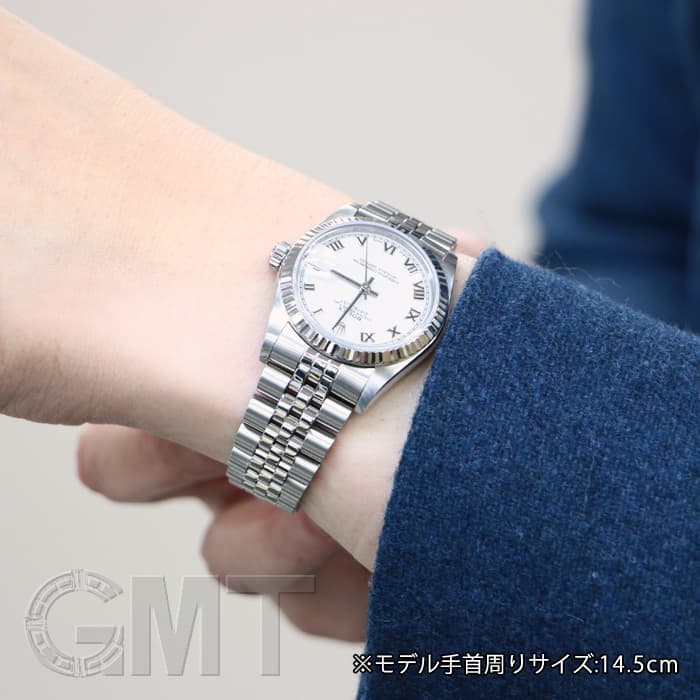 ROLEX ロレックスデイトジャスト壁掛け時計　ホワイト×シルバー　新品未使用 インテリア時計