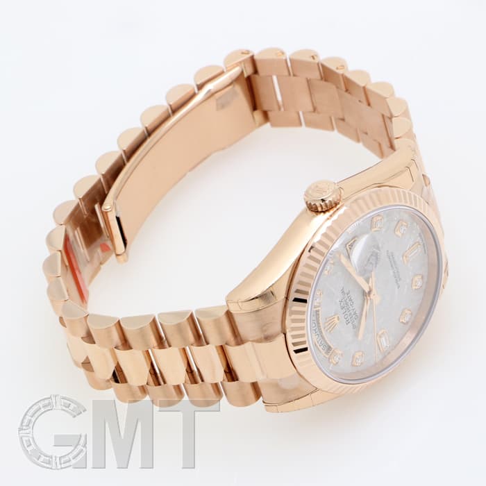 SALE【未使用】 ダブルメテオライト　ローズゴールド 新品)ROLEX ロレックス デイデイト 118235FA メテオライト（商品ID