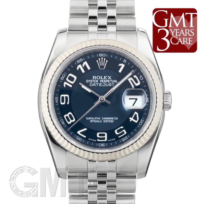 中古)ROLEX ロレックス デイトジャスト 116234 ブルー/ブラック