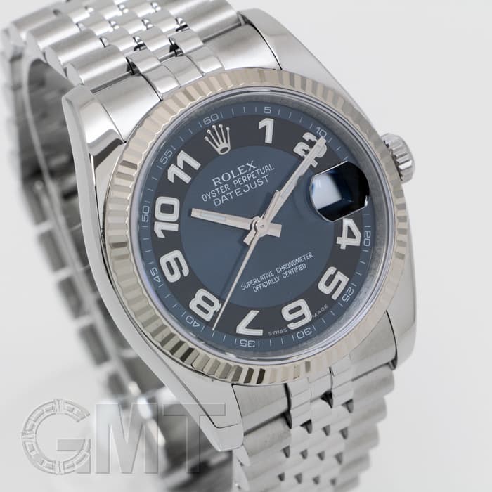 中古)ROLEX ロレックス デイトジャスト 116234 ブルー/ブラック