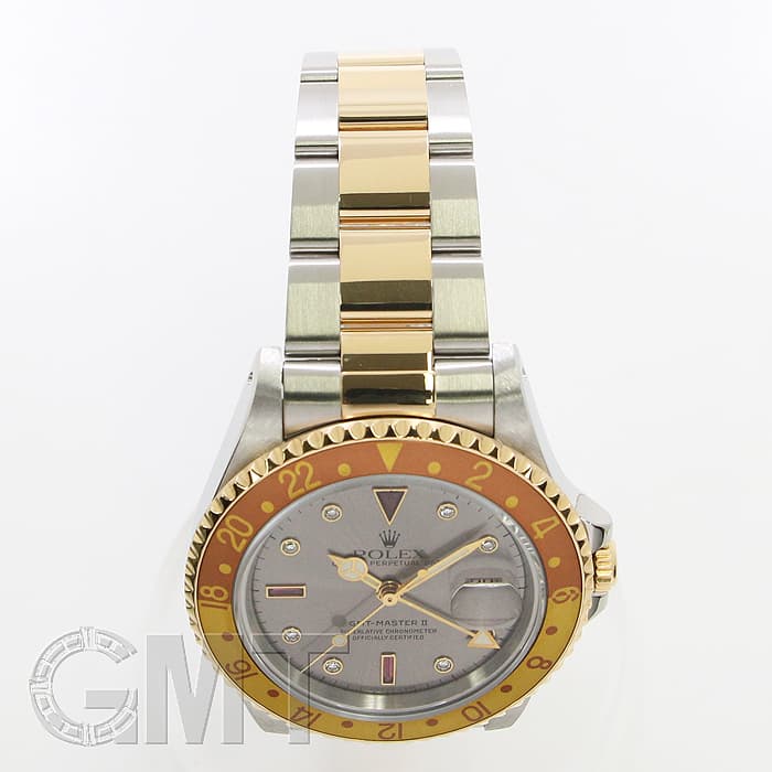 中古)ROLEX ロレックス GMTマスター II 16713RG グレー S番（商品ID