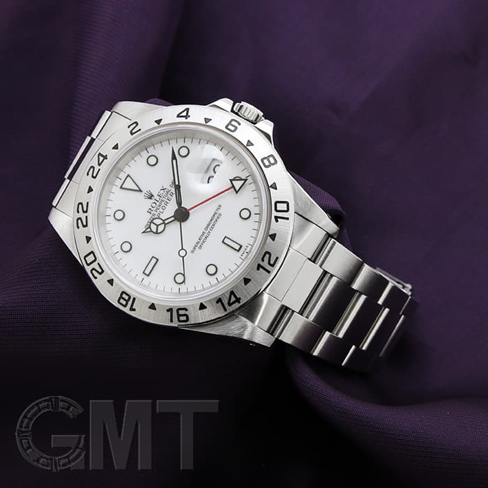 中古)ROLEX ロレックス エクスプローラー II 16570 ホワイト A番（商品