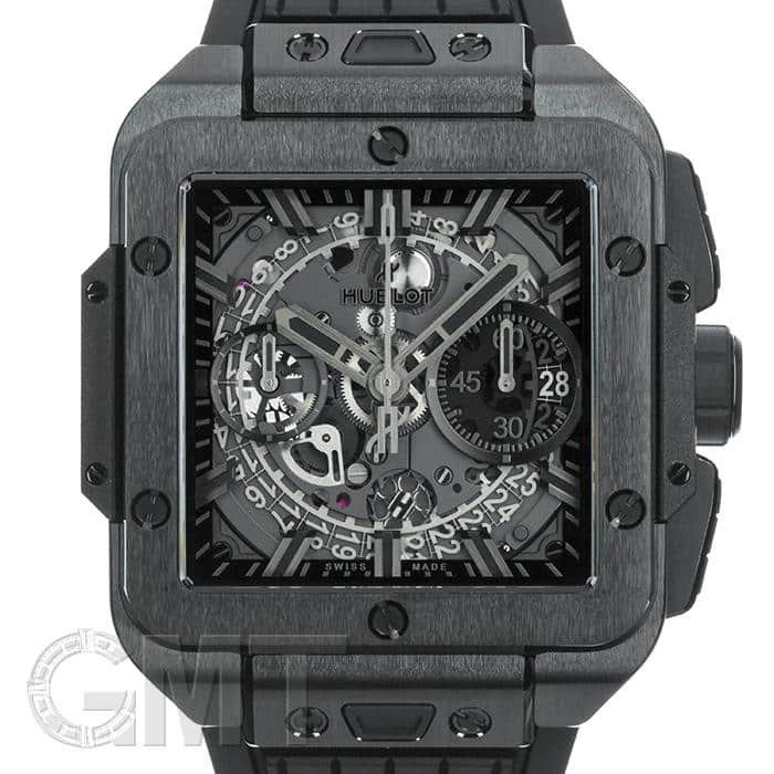 新品)HUBLOT ウブロ スクエア・バン ウニコ オールブラック 821.CX