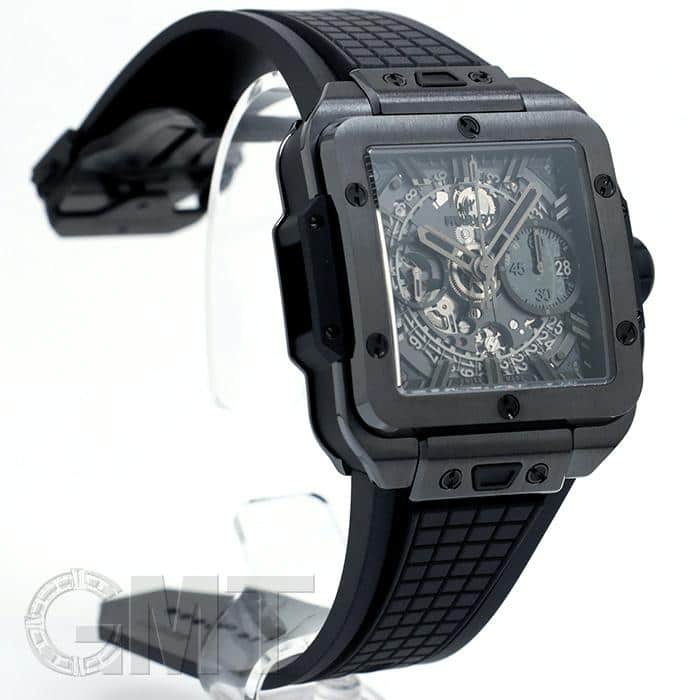新品)HUBLOT ウブロ スクエア・バン ウニコ オールブラック 821