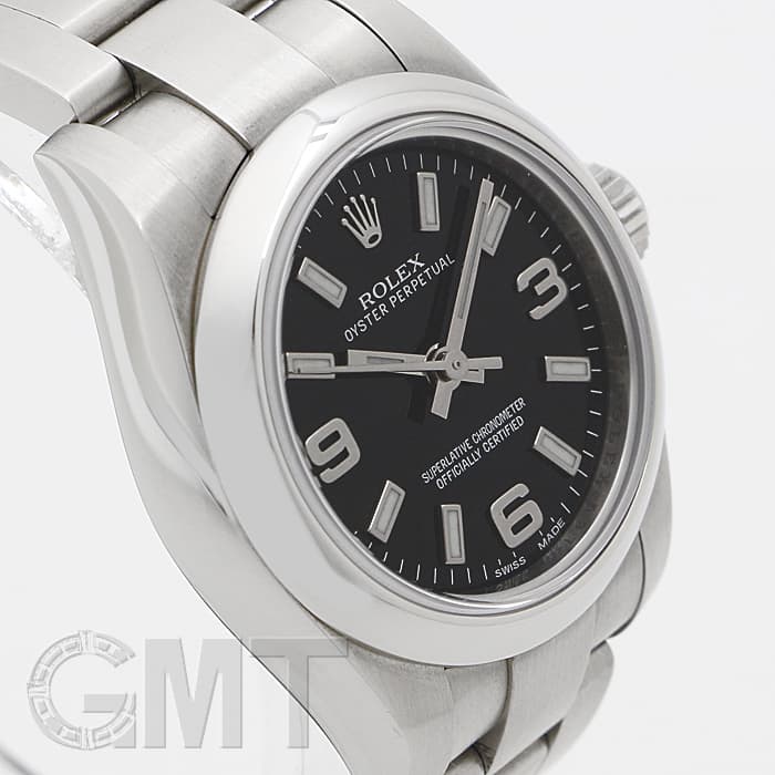 中古)ROLEX ロレックス オイスターパーペチュアル 176200 ブラック 369