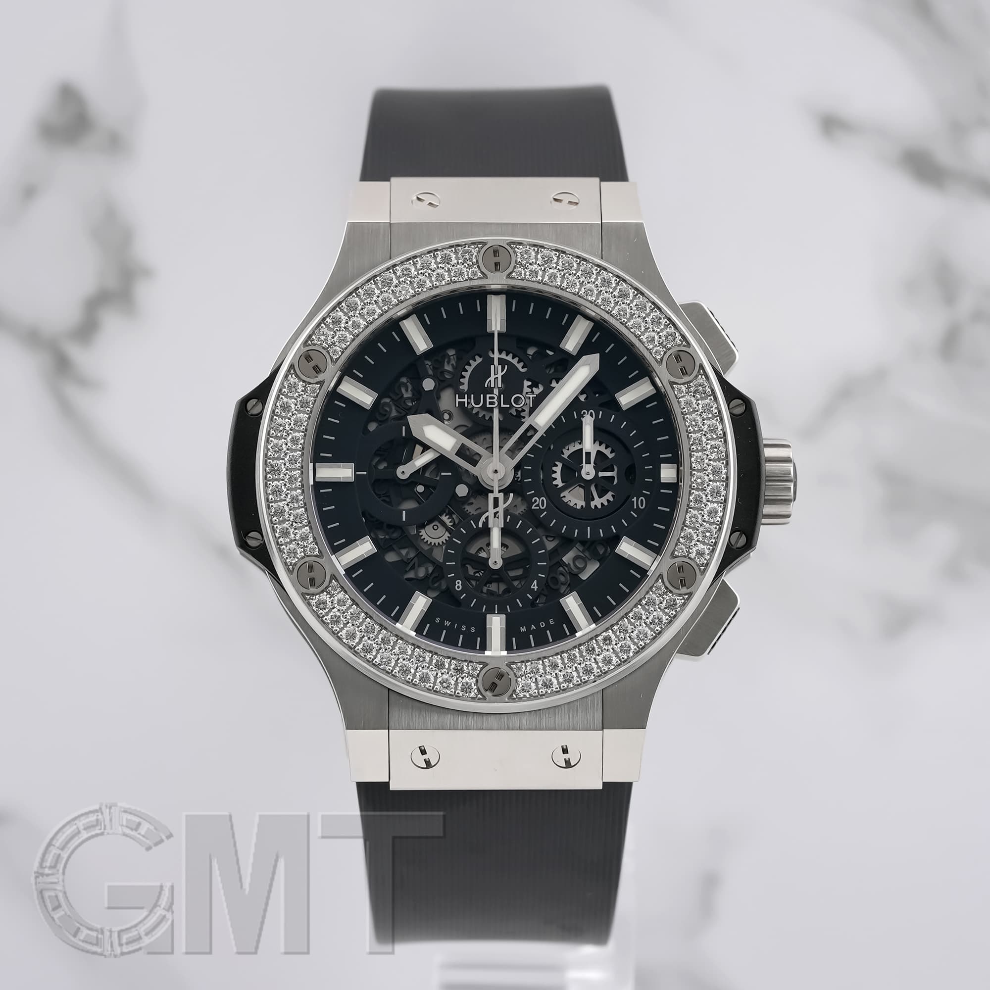 中古)HUBLOT ウブロ ビッグバン アエロバン スチール ダイヤモンド 311 