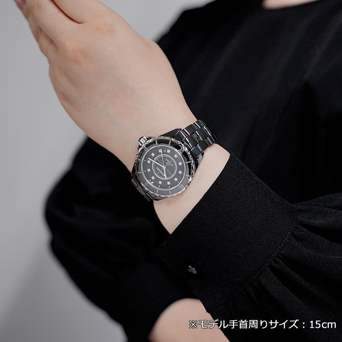 中古)CHANEL シャネル J12 H1626 ブラック セラミック 38mm（商品ID
