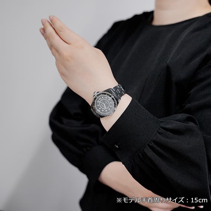 中古)CHANEL シャネル J12 H1626 ブラック セラミック 38mm（商品ID