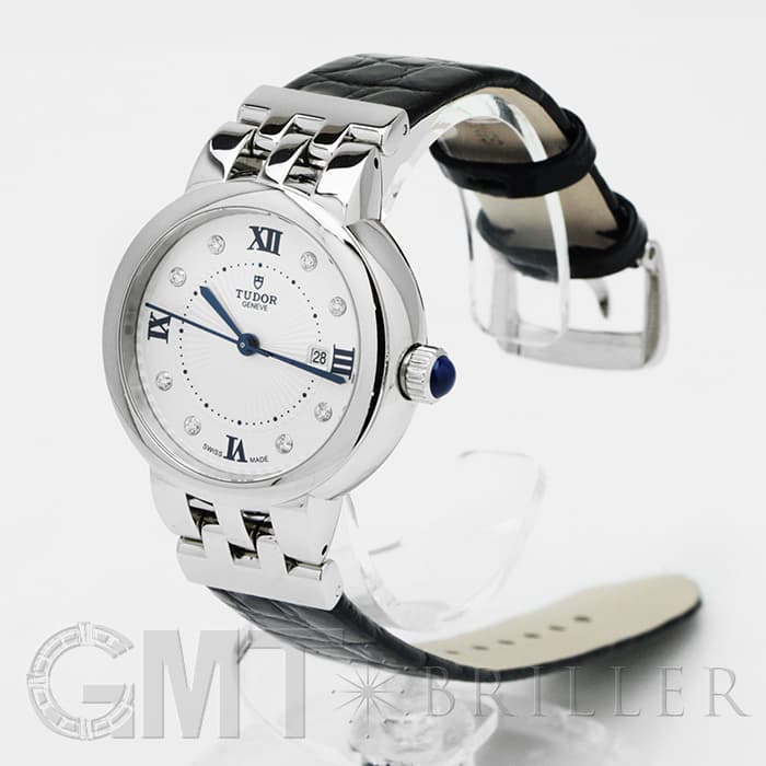 新品)TUDOR チューダー クレア ドゥ ローズ M35500 ホワイト 革（商品