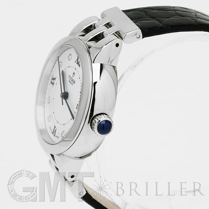 チューダー(チュードル) TUDOR 腕時計 クレア ドゥ ローズ M35500-0010 デイト 8ポイント ダイヤインデックス ギョーシェ ブルー文字盤 SS 自動巻き 【箱・保付き】 【中古】 新品)TUDOR チューダー クレア ドゥ ローズ M35500 ホワイト 革（商品