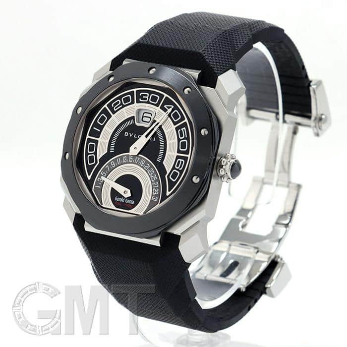 BVLGARIジェンタ オクトバイレトロムーブメントサファイアガラス2枚