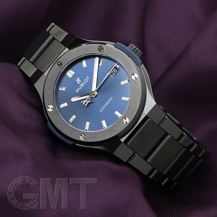 新品)HUBLOT ウブロ クラシック フュージョン セラミック ブルー