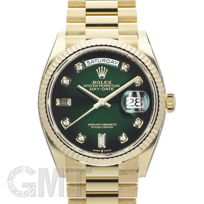 未使用)ROLEX ロレックス デイデイト 36 128238A グリーンオンブレ【未 ...