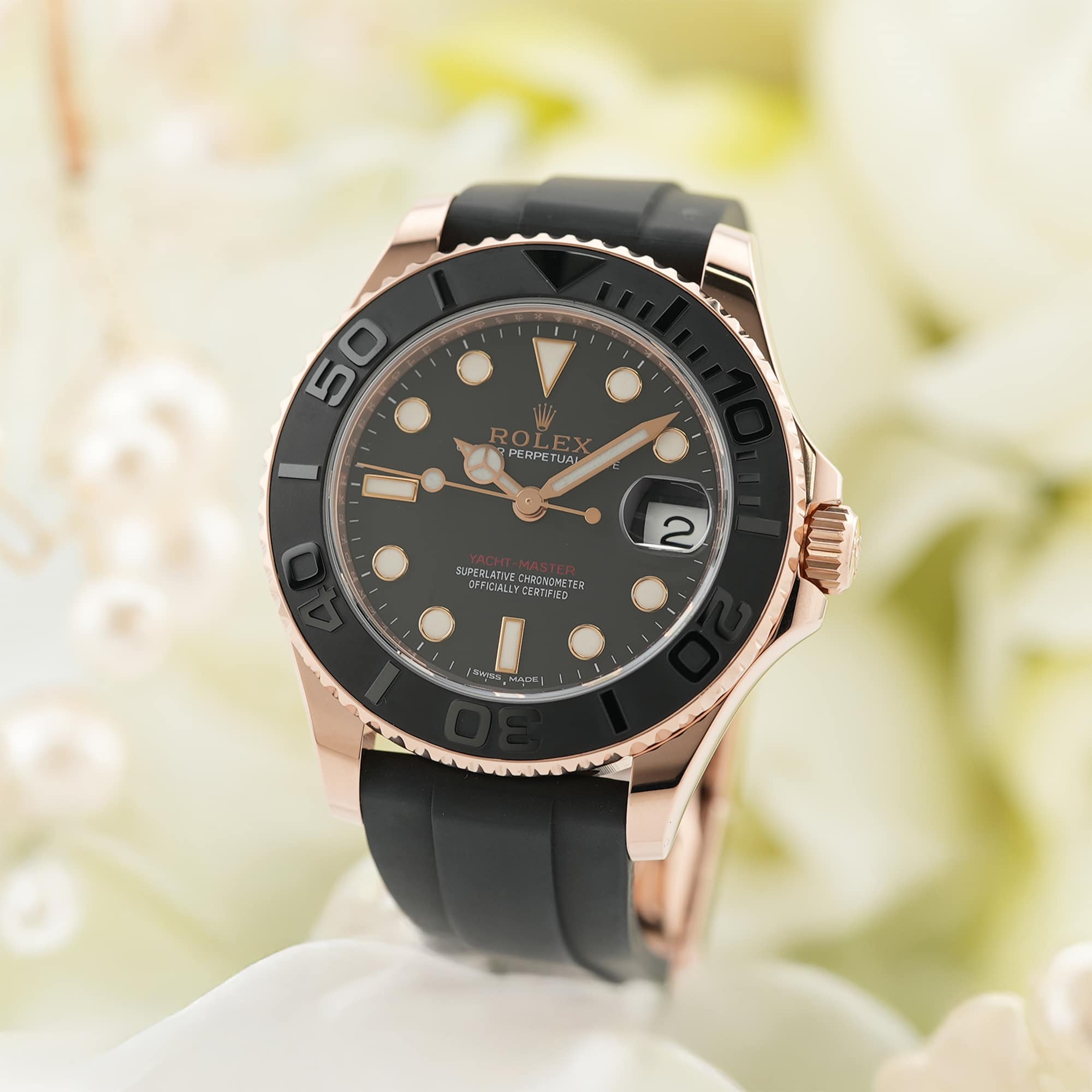 中古)ROLEX ロレックス ヨットマスター 37 268655 ブラック（商品ID