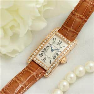 新品)CARTIER カルティエ タンク アメリカン SM WJTA0002 ベゼルダイヤ