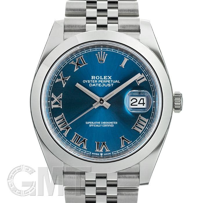ロレックス  デイトジャスト 41 126300ブルー 新品)ROLEX ロレックス デイトジャスト 41 126300 ブルー ローマ