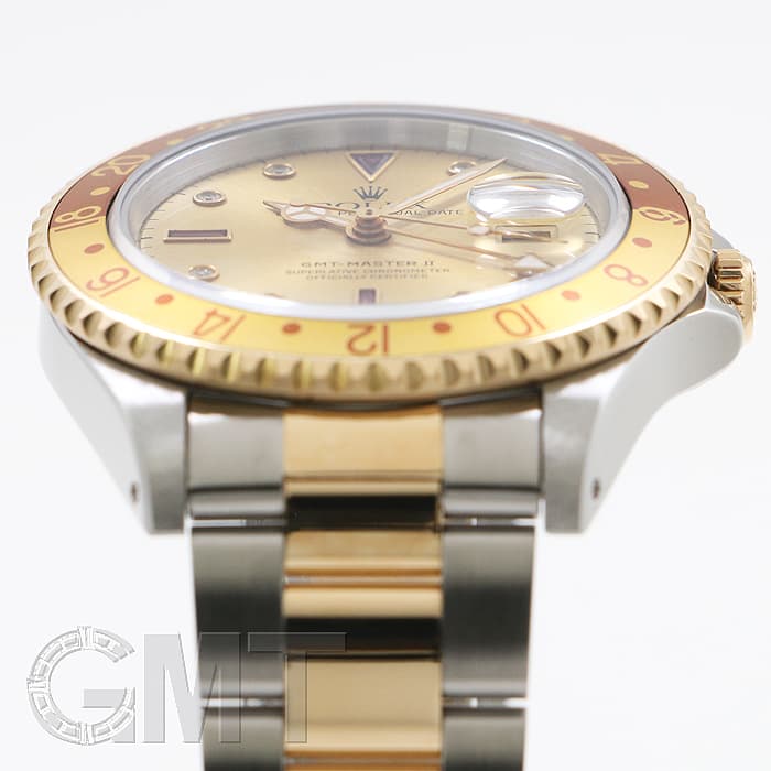中古)ROLEX ロレックス GMTマスター II 16713RG シャンパン S番（商品