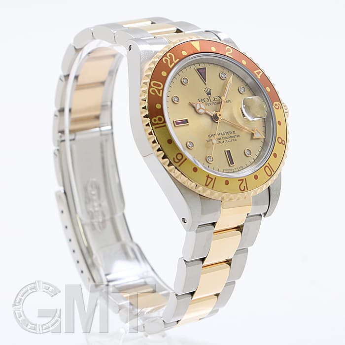 中古)ROLEX ロレックス GMTマスター II 16713RG シャンパン S番（商品