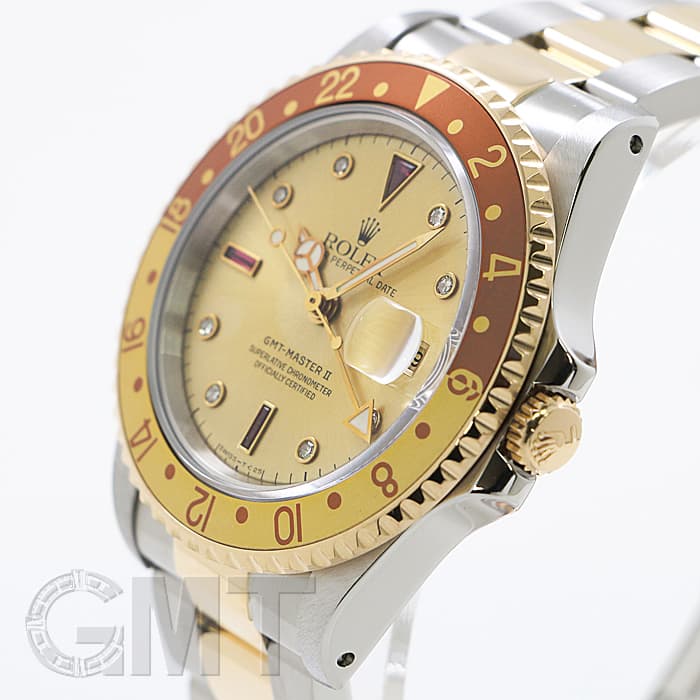 中古)ROLEX ロレックス GMTマスター II 16713RG シャンパン S番（商品