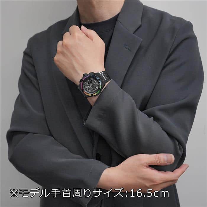 ビックツリー  RAINBOW メンズ 8.5-9.5 ブラック 中古)HUBLOT ウブロ ビッグバン インテグレーテッド オールブラック