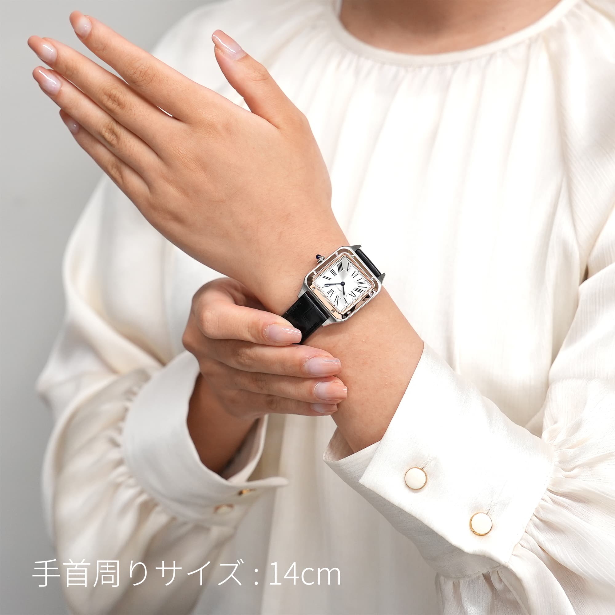中古)CARTIER カルティエ サントス デュモン SM クォーツ W2SA0012