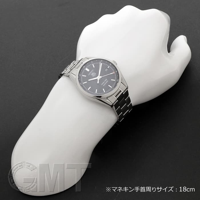 中古)TAG HEUER タグ・ホイヤー カレラ ツインタイム ブラック WV2115