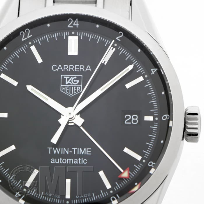 中古)TAG HEUER タグ・ホイヤー カレラ ツインタイム ブラック WV2115