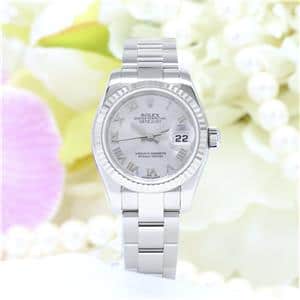 ROLEX ロレックス デイトジャスト 26 179174 シルバーローマ オイスターブレス メイン