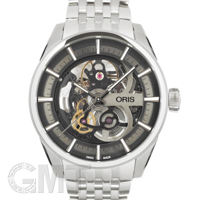 新品)ORIS オリス アーティックス スケルトン ブラック 734 7714 4054