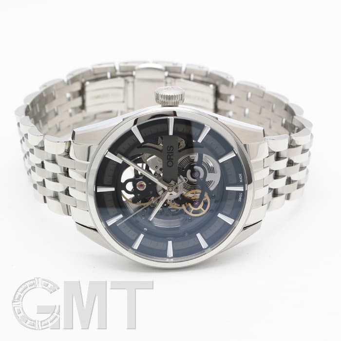 新品)ORIS オリス アーティックス スケルトン ブラック 734 7714 4054