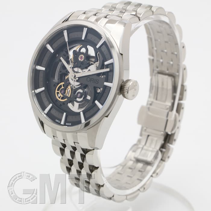 新品)ORIS オリス アーティックス スケルトン ブラック 734 7714 4054