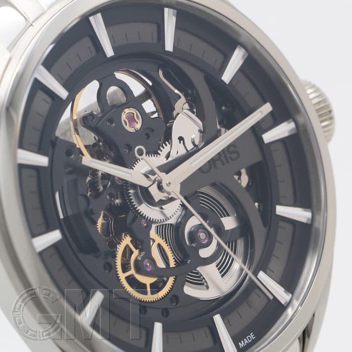 新品)ORIS オリス アーティックス スケルトン ブラック 734 7714 4054