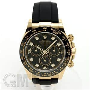 ROLEX ロレックス デイトナ 116518LNG ブラック 8Pダイヤ ラバー