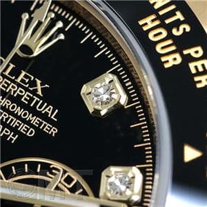 ROLEX ロレックス デイトナ 116518LNG ブラック 8Pダイヤ ラバー