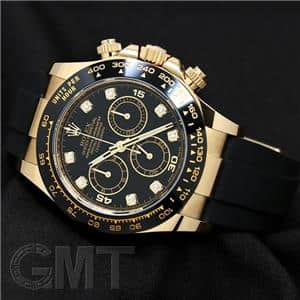 ROLEX ロレックス デイトナ 116518LNG ブラック 8Pダイヤ ラバー