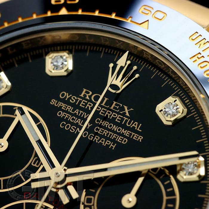 新品)ROLEX ロレックス デイトナ 116518LNG ブラック 8Pダイヤ ラバー