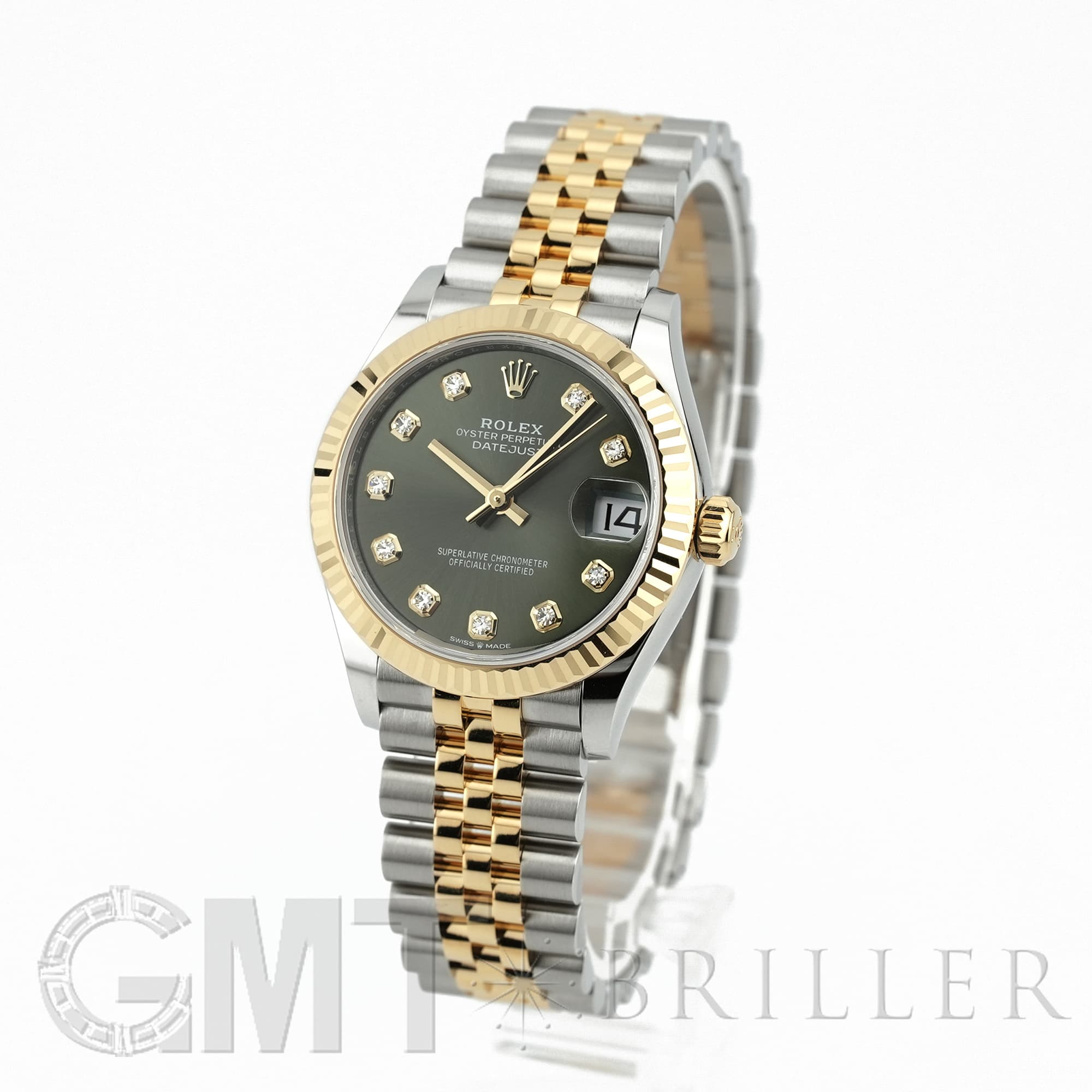 中古)ROLEX ロレックス デイトジャスト 31 278273G オリーブグリーン