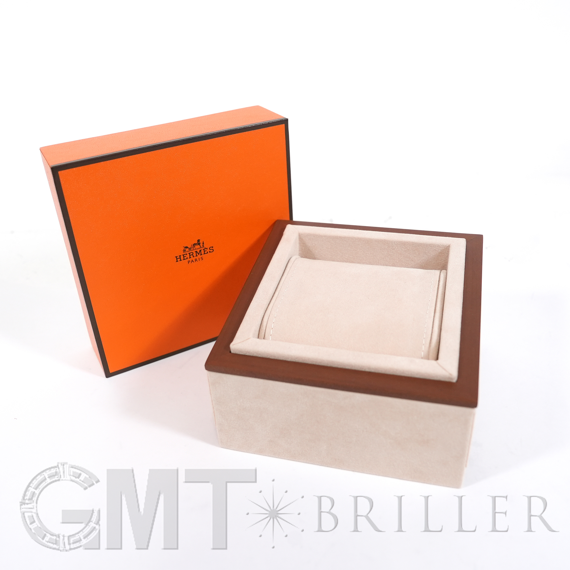 未使用)HERMES エルメス Hウォッチ PM エトゥープ シルバー HH1.210