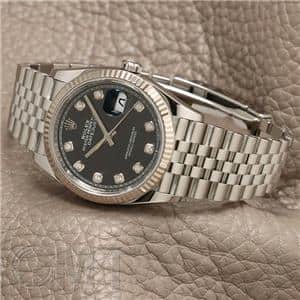 純正！ ROLEX ジュビリーブレス デイトジャスト36 YG/SS C3706 中古)ROLEX ロレックス デイトジャスト 36 126234G ブラック 10Pダイヤ