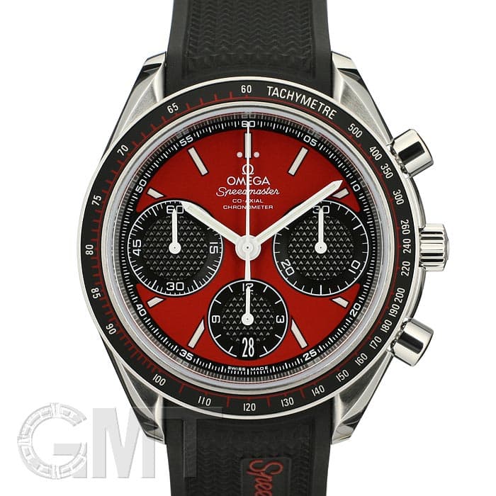 ★美品 希少★ OMEGA オメガ ピンバッチ オメガスピードマスター　レッド 新品)OMEGA オメガ スピードマスター レーシング RD/BK 326.32.40.50