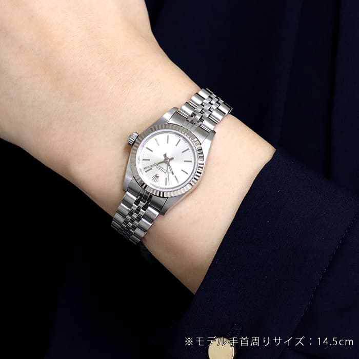 中古 ロレックス ROLEX 76094 K番(2001年頃製造) シルバー レディース 腕時計 楽天市場】ロレックス 76094 オイスターパーペチュアル 腕時計 OH済