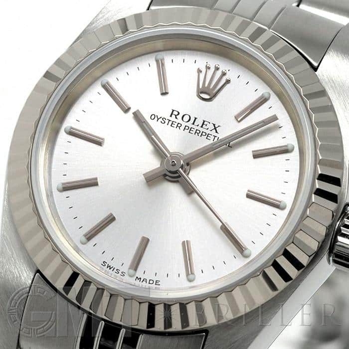 中古)ROLEX ロレックス オイスターパーペチュアル シルバー 76094