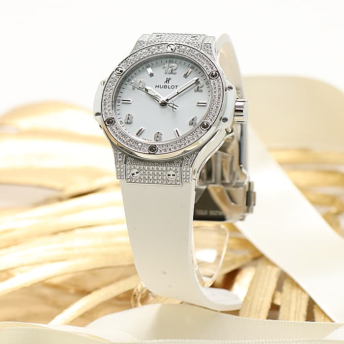 新品)HUBLOT ウブロ ビッグバン スチール ホワイト パヴェ 361.SE.2010 