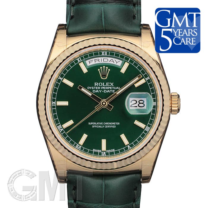 新品)ROLEX ロレックス デイデイト 118138 グリーン（商品ID